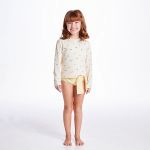 Conjunto de banho Flores: Camiseta Surfista + Calcinha - Tip Top