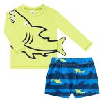 Conjunto de banho Kids Shark: Camiseta Surfista + Sunga - Tip Top