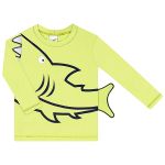 Conjunto de banho Kids Shark: Camiseta Surfista + Sunga - Tip Top