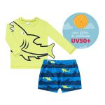 Conjunto de banho Kids Shark: Camiseta Surfista + Sunga - Tip Top