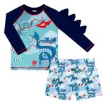 Conjunto de banho Kids Dragão: Camiseta Surfista + Sunga - Tip Top