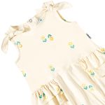 Macacão Romper regata em viscolycra Floral Amarelo - Tip Top