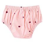 Vestido com Calcinha em tricoline Poá Rose Claro - Tip Top
