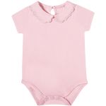 Body curto c/ golinha em meia malha rosa - Tip Top
