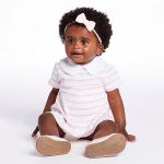 Body Vestido em malha Listrado Branco - Tip Top