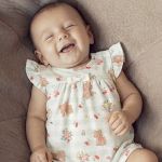 Body Vestido babadinhos em algodão egípcio Gatinhas - Mini & Co.