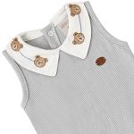 Body Romper c/ golinha em tricot Urso Azul - Mini & Co.
