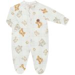Macacão longo c/ zíper em algodão egípcio Urso Azul - Mini & Co.