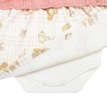 Body Vestido em algodão egípcio e tricot Ursa Rosa - Mini & Co.