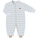 Macacão longo em suedine Urso Azul - Mini & Co.