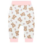 Body longo c/ Calça em algodão egípcio Ursa Rosa - Mini & Co.