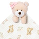 Naninha Maxi em algodão egípcio Ursa Rosa - Mini & Co.