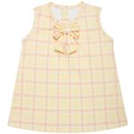 Body curto c/ Vestido em algodão egípcio Doodle Rosa - Mini & Co.