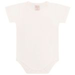 Body curto c/ Vestido em algodão egípcio Doodle Rosa - Mini & Co.
