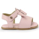 Sandália Afeto 3.0 Couro e Laço Rosa Sugar - Bibi