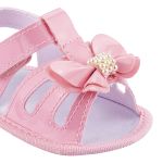 Sandália em verniz Laço Rosa - Keto Baby