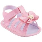 Sandália em verniz Laço Rosa - Keto Baby