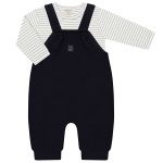 Jardineira c/ Body longo em algodão egípcio Carrinhos - Mini & Co.