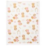Kit com 2 toalhinhas de boca atoalhadas Doodle Rosa - Mini & Co.