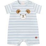 Macacão curto em suedine Urso Azul - Mini & Co.