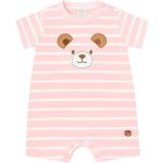 Macacão curto em suedine Ursa Rosa - Mini & Co.
