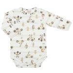 Body longo c/ Calça em algodão egípcio Carrinhos - Mini & Co.