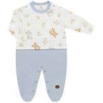 Macacão longo em algodão egípcio Urso Azul - Mini & Co.