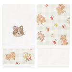 Kit com 2 toalhinhas de boca atoalhadas Gatinhas - Mini & Co.