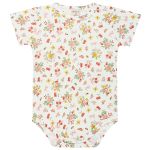 Body curto c/ Short em algodão egípcio Gatinhas - Mini & Co
