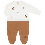 Macacão longo em tricot e plush Cavalinho - Mini & Co.