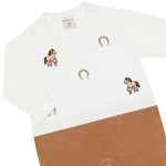 Macacão longo em tricot e plush Cavalinho - Mini & Co.