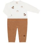 Macacão longo em tricot e plush Cavalinho - Mini & Co.