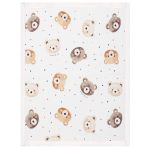 Kit com 2 toalhinhas de boca atoalhadas Bear Faces - Mini & Co.