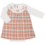 Body longo c/ Vestido em algodão egípcio Bear Faces - Mini & Co.