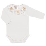 Body longo c/ Vestido em algodão egípcio Bear Faces - Mini & Co.
