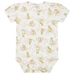 Body curto c/ Short em algodão egípcio Coelhinhas - Mini & Co.