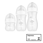 kit 3 Mamadeiras Anticólica Easy Flow Nuvem 120ml, 270 e 330ml (0m+) - Buba