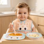 Babador com Cata-migalhas BubaZoo Girafa (3m+) - Buba