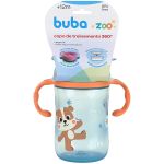Copo de Treinamento com Alça 360° BubaZoo Cachorro 300ml (12m+) - Buba