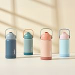 Copo Térmico Inox Parede Dupla com Canudo Ocean (3a+) - Buba