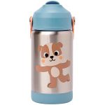 Copo Térmico Inox Parede Dupla com Canudo BubaZoo Cachorro (3a+) - Buba