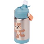 Copo Térmico Inox Parede Dupla com Canudo BubaZoo Cachorro (3a+) - Buba