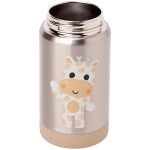 Copo Térmico Inox Parede Dupla com Canudo BubaZoo Girafa (3a+) - Buba