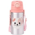 Garrafa de Alumínio BubaZoo Gato 450ml (3m+) - Buba