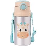 Garrafa de Alumínio BubaZoo Girafa 450ml (3m+) - Buba