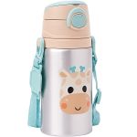 Garrafa de Alumínio BubaZoo Girafa 450ml (3m+) - Buba