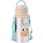 Garrafa de Alumínio BubaZoo Girafa 450ml (3m+) - Buba