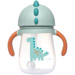 Copo com Alça e Canudo Magic Dino 240ml (12m+) - Buba