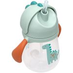 Copo com Alça e Canudo Magic Dino 240ml (12m+) - Buba
