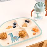 Copo com Alça e Canudo Magic Dino 240ml (12m+) - Buba